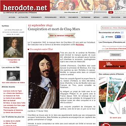 12 septembre 1642 : décapitation du jeune marquis de Cinq-Mars