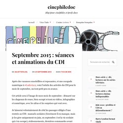Septembre 2015 : séances et animations du CDI
