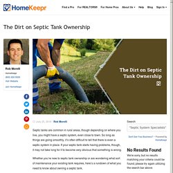 The Dirt on Septic Tank Ownership