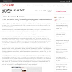 Séquence « Découvrir Google » – Doc'Toulouse