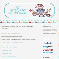 Une séquence sur les fractions (avec des droites graduées)
