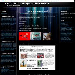Séquences 6ème 2009 - 2010 - ARTARTART au collège ARThur Rimbaud
