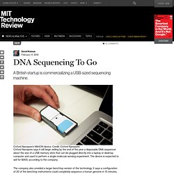 DNA Sequencing To Go