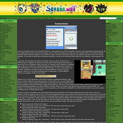 net Games - Breeding Pokémon