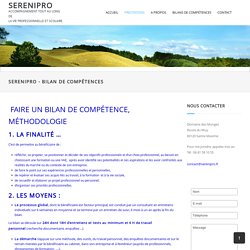 SereniPro - Bilan de compétences