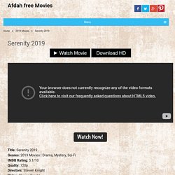 Watch Serenity 2019 Movie online openload