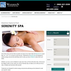 Spa Services, Massages & Treatments