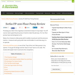 Serfas FP-200 Floor Pump Review