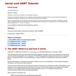 Serial and UART Tutorial
