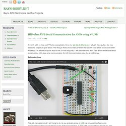 HID-class USB Serial Communication for AVRs using V-USB « RAYSHOBBY.NET