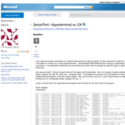 Serial Port Hyperterminal