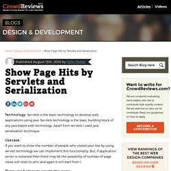 Show Page Hits by Servlets and Serialization - CrowdReviews.com Blog