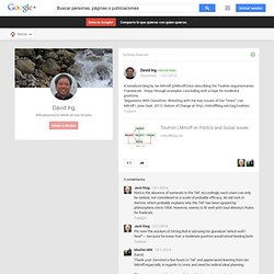David Ing - Google+ - A serialized blog by Ian MItroff @MitroffCrisis describing…