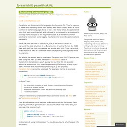 Serializing Exceptions to XML «  foreach(bill) paywith(skill);