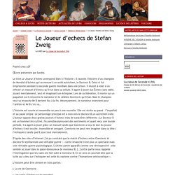 SERIES LITTERAIRES : Le Joueur d’echecs de Stefan Zweig