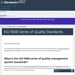 ISO 9000 Series of Quality Standards - 9000 Store