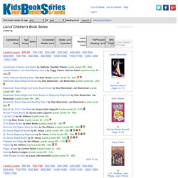 List of Kids' Book Series Sorted by Lexile Level