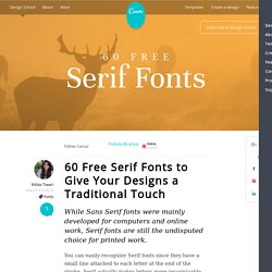 60 Free Serif Fonts to Give Your Designs a Traditional Touch