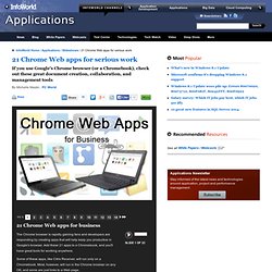 21 Chrome Web apps for serious work
