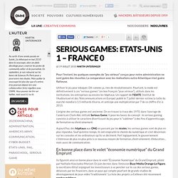 Serious Games: Etats-Unis 1 – France 0