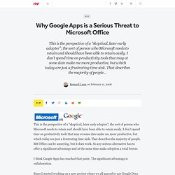 Why Google Apps is a Serious Threat to Microsoft Office - ReadWriteWeb