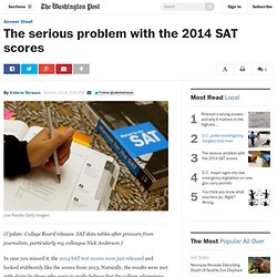The serious problem with the 2014 SAT scores