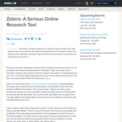 Zotero: A Serious Online Research Tool — Online Collaboration