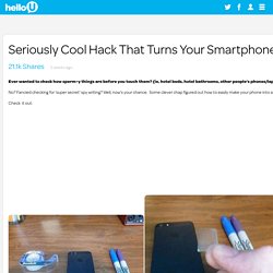 Seriously Cool Hack That Turns Your Smartphone Into Your Own Black Light