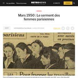 Mars 1950 : Le serment des femmes parisiennes