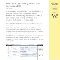 How to Set Up a Node.js Web Server on Amazon EC2 - Laura Diane Hamilton