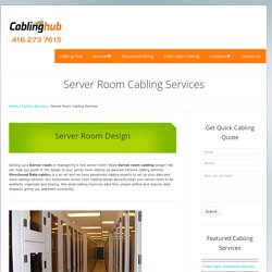 Computer Server Room Cabling Services
