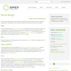 Server Design » Open Compute Project
