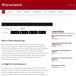 Best Server Monitoring Software & Tools for 2020