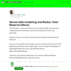 Server-side rendering and Redux: from React to Inferno