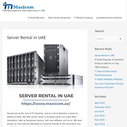 Server Rental in UAE