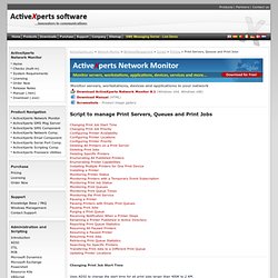 Print Server Scripting using VBScript