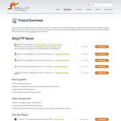 Download Wing FTP Server and FTP Rush