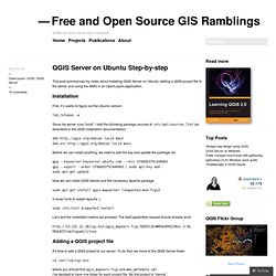 QGIS Server on Ubuntu Step-by-step « Free and Open Source GIS Ramblings