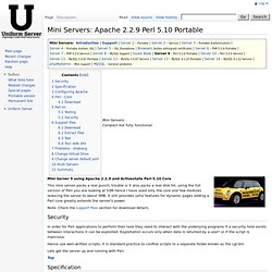 Mini Servers: Apache 2.2.9 Perl 5.10 Portable - The Uniform Server Wiki