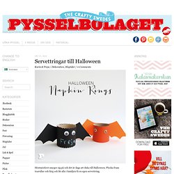 Servettringar till Halloween