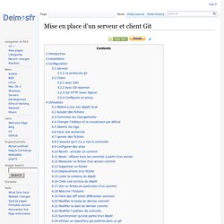 Mise en place d'un serveur et client Git - Deimos.fr / Bloc Notes Informatique