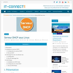 Serveur DHCP sous Linux