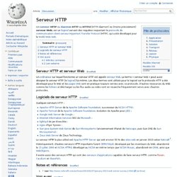 Serveur HTTP