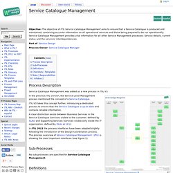 Service Catalogue Management