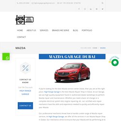 Mazda Service Center Dubai