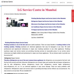 LG home appliances repair center call now