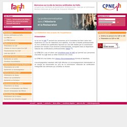 Service certification du Fafih