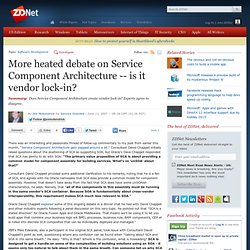 » More heated debate on Service Component Architecture — is it v
