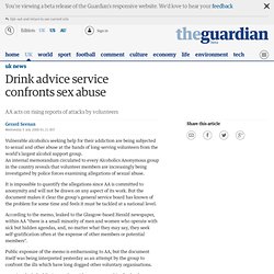 Drink advice service confronts sex abuse
