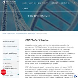 CRISPR/Cas9 Service - Creative Biogene Baseceuticals